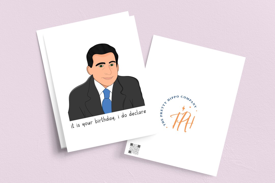 Printable Michael Birthday Greeting Card, I Do Declare, Funny Card, Pop ...