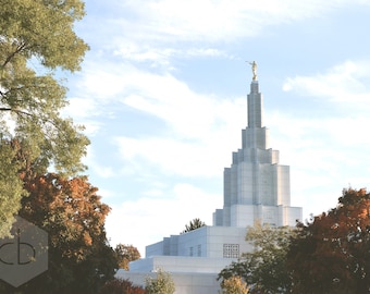 Idaho Falls LDS Temple Photograph; Digital Download; LDS Temple Photography; IF Temple; Latter Day Saint Art; Idaho Falls Temple