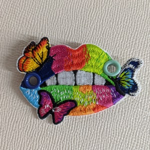 Roller Skate Shoe Patch Laces accessories Rainbow Kiss Lips Butterfly Love is Love