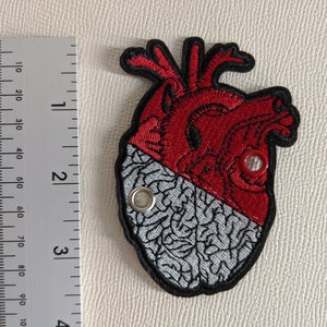 Roller Skate Shoe Patch Laces accessories Heart VS Brain Red bleeding Zombie