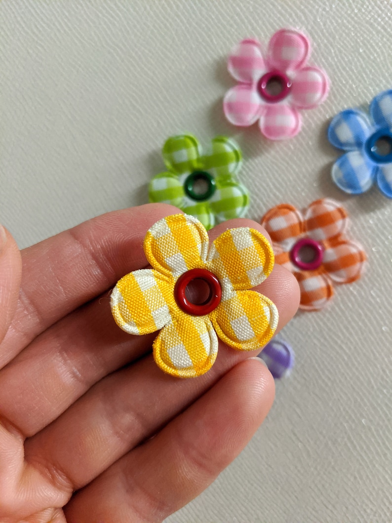 Rullskridsko-berlocklapp Snören tillbehör - rutig Blomma Daisy Rainbow: Förstärkta öljetter bild 6