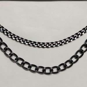 black chain harness