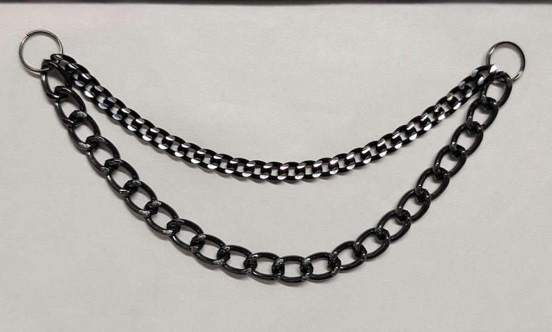 black chain harness