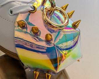 Roller Skates Toe cap cover guard- THICK Clear transparent Holographic Vinyl