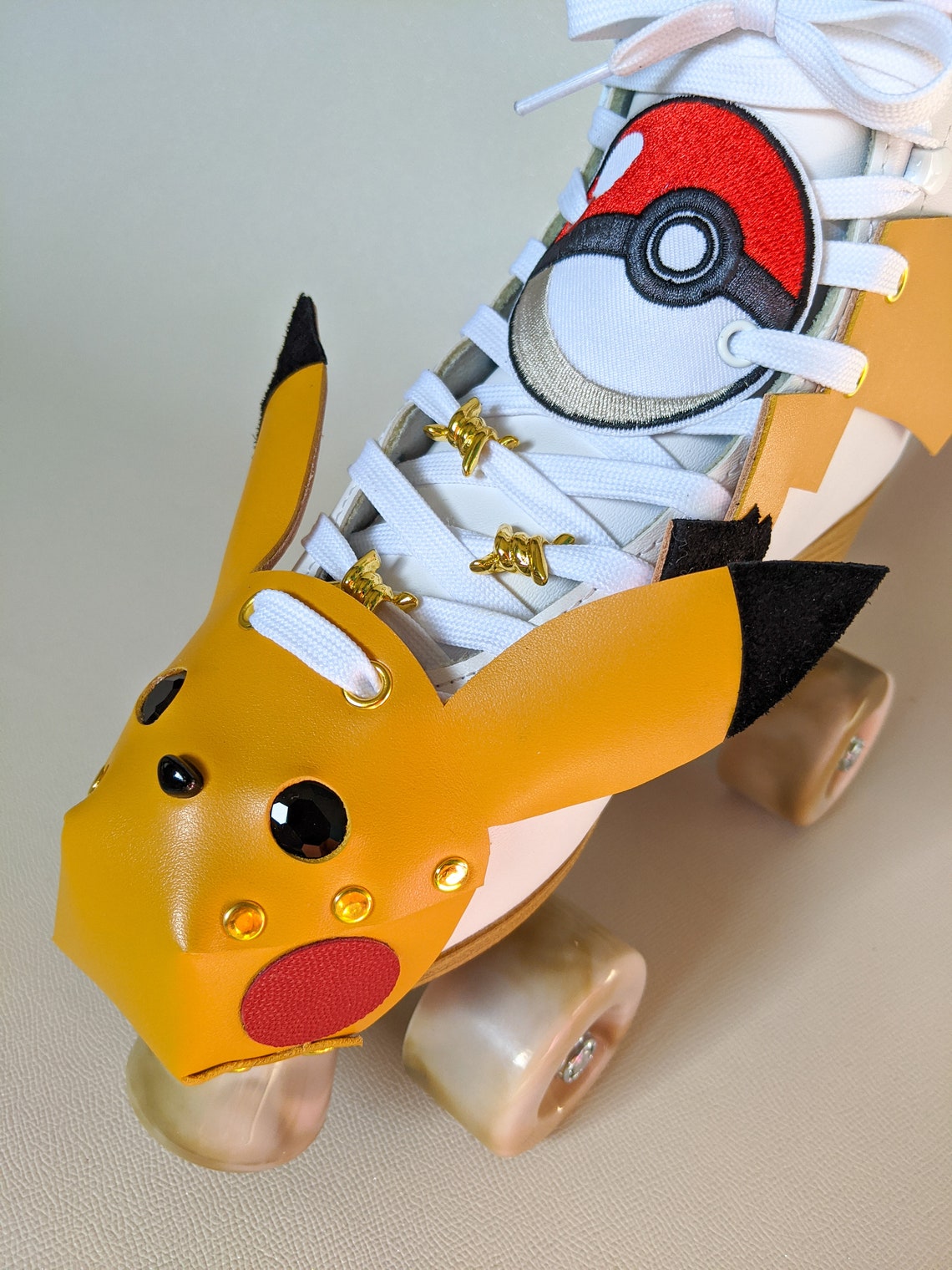 Roller Skate Shoe Patch Laces accessories Pokémon Poke Ball Etsy