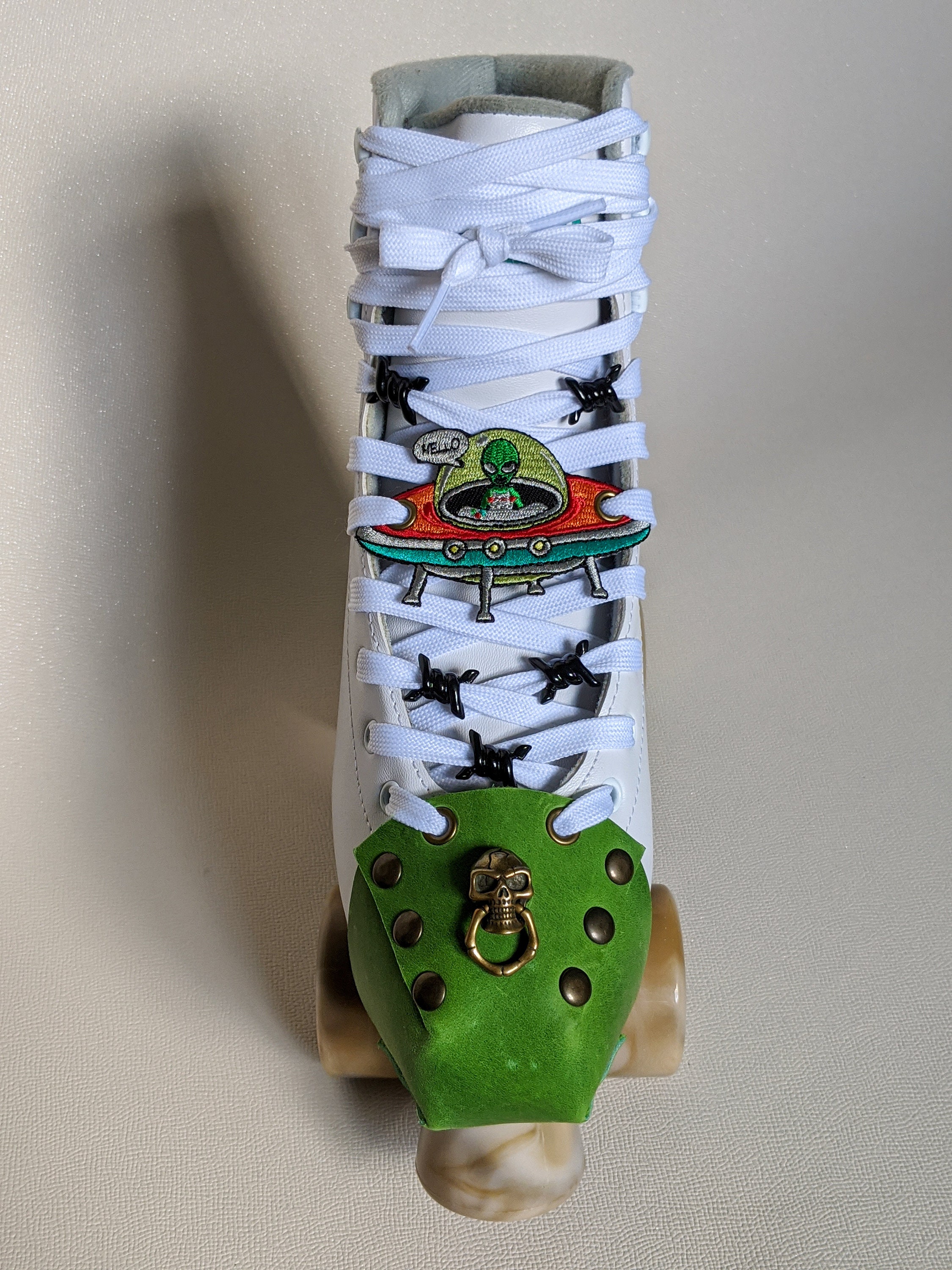 Roller Skate Shoe Patch Laces Accessories Alien UFO Martian Etsy