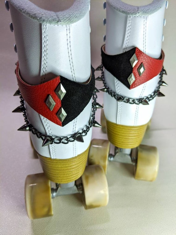 Roller Skate Real Leather Harley Quinn Joker Theme Harness and Etsy