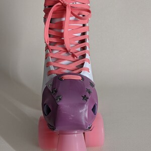 Thick REAL leather toe guards cover Dragon 2 eye roller skate, dragon eye, evil eye. Chose your own Colour Leather! image 6