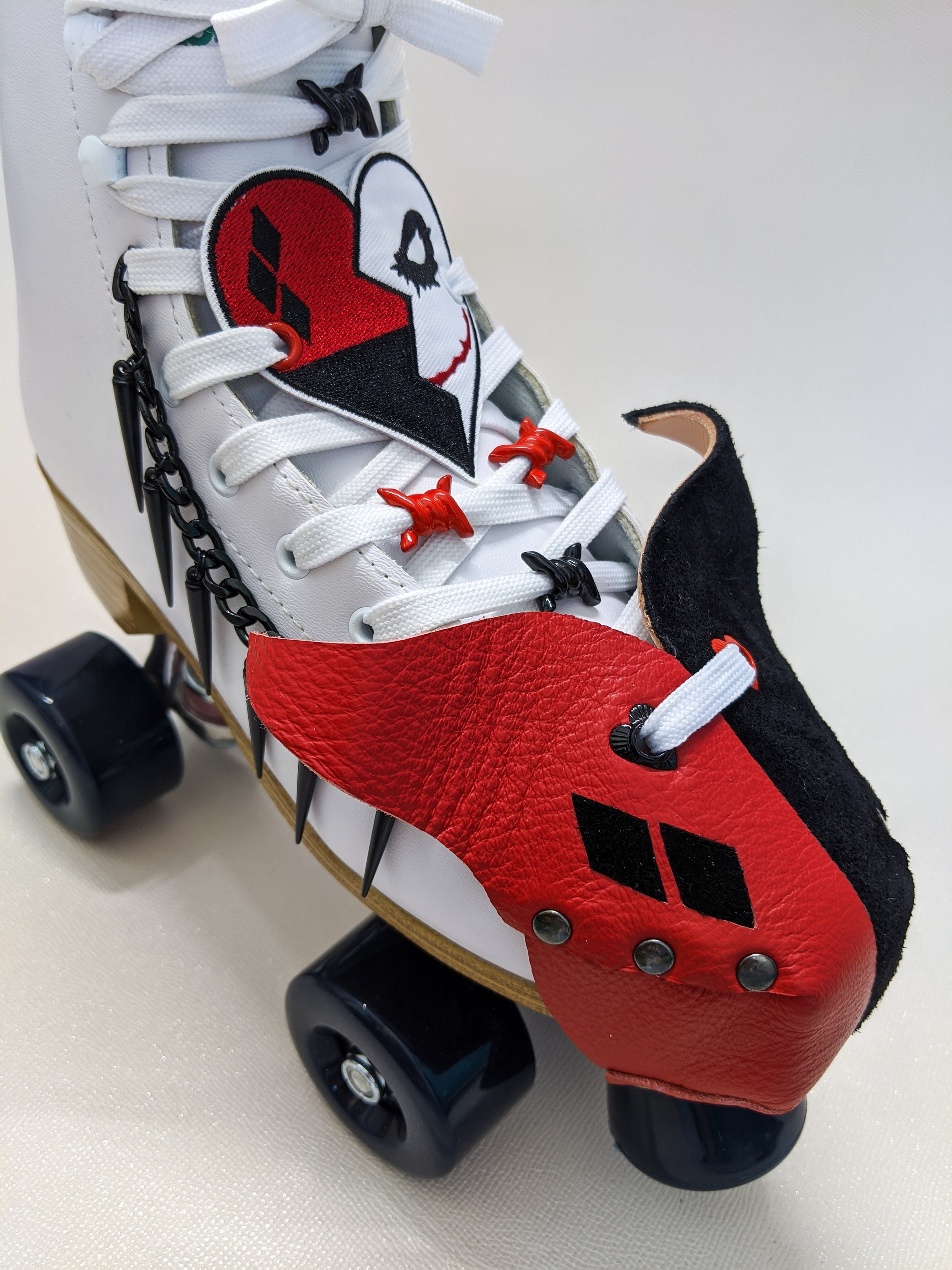 Roller Skate Real Leather Harley Quinn Joker Theme Harness and Etsy