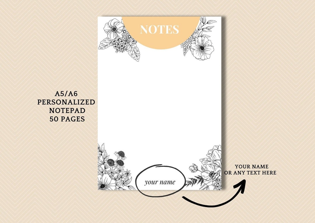 Personalized Notepad Personalized Planner Notepad Personalized to Do ...