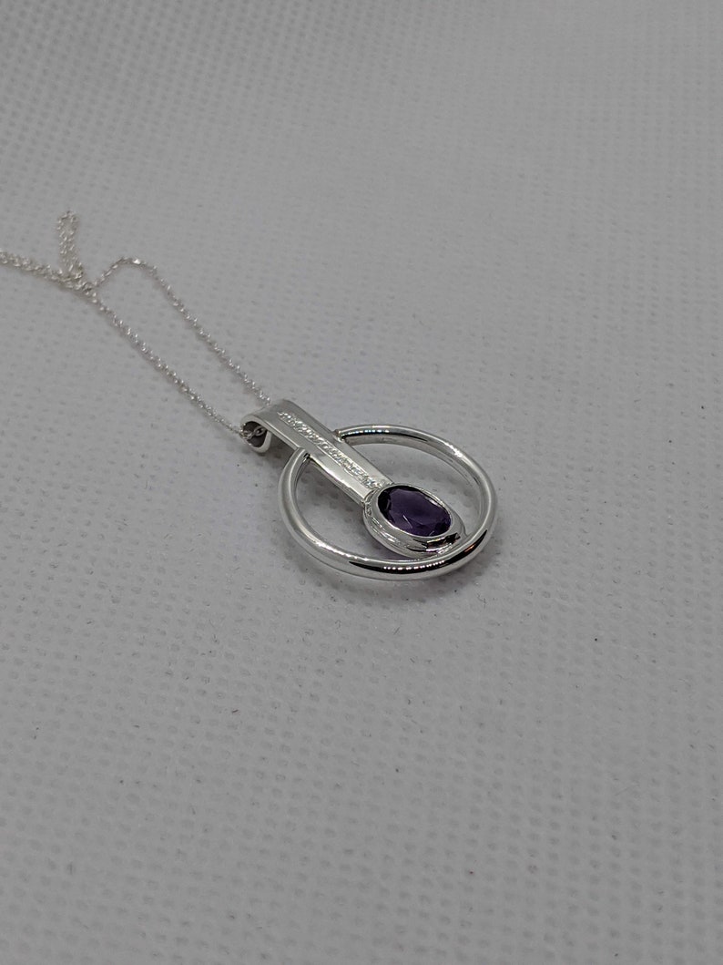 Sterling Silver and Amethyst Necklace