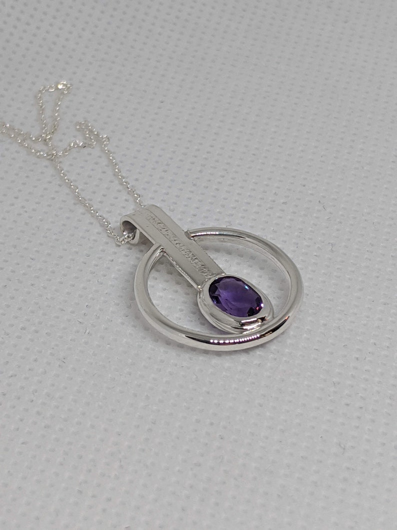 Sterling Silver and Amethyst Necklace