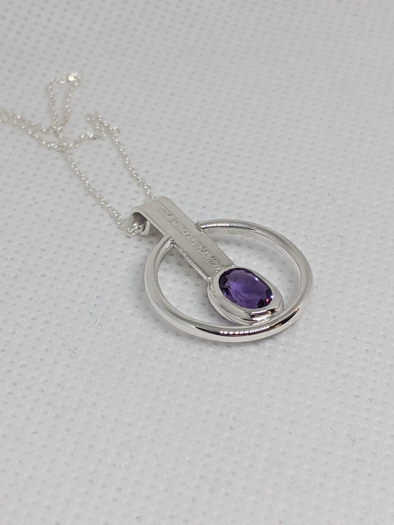 Sterling Silver and Amethyst Necklace