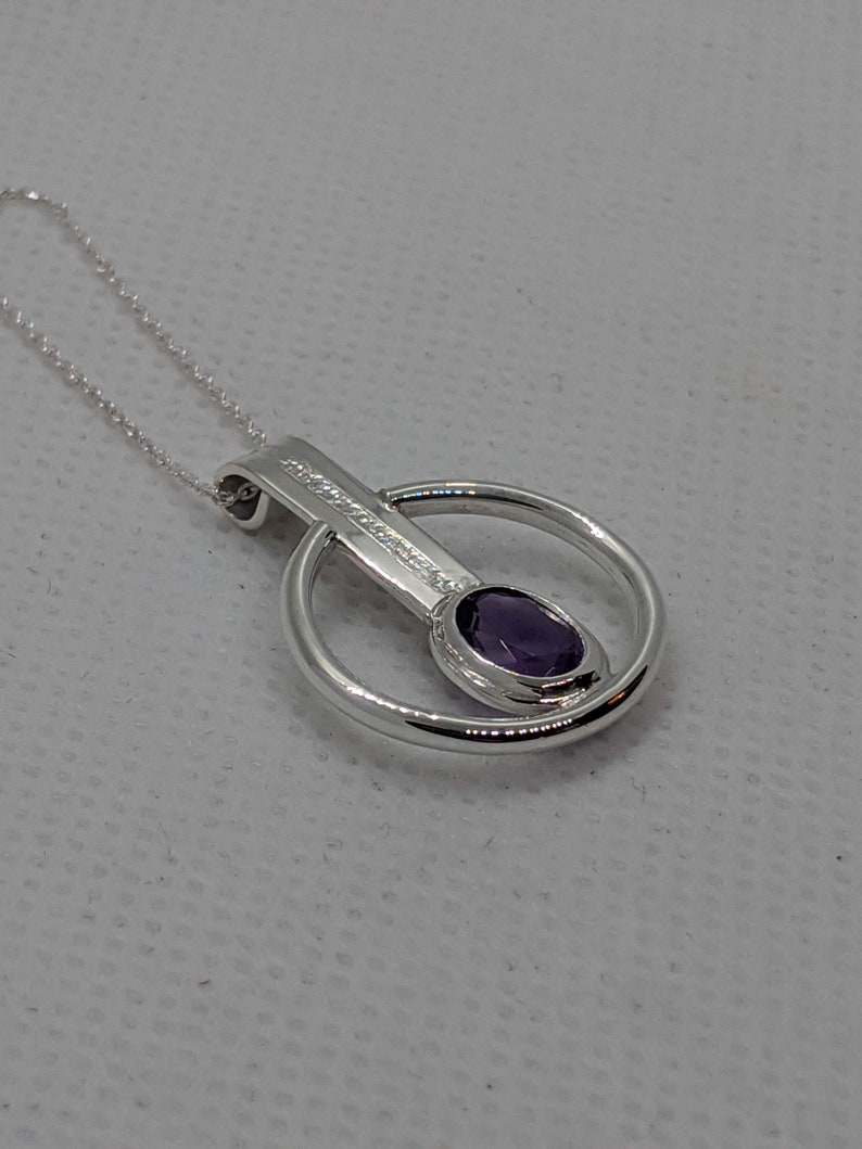 Sterling Silver and Amethyst Necklace