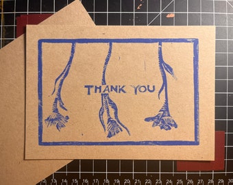 Hanging Flower "Thank You" Cards