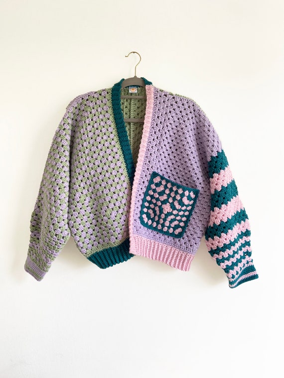 DaisyIChainICrochet Pastel Handmade Crochet Cardigan