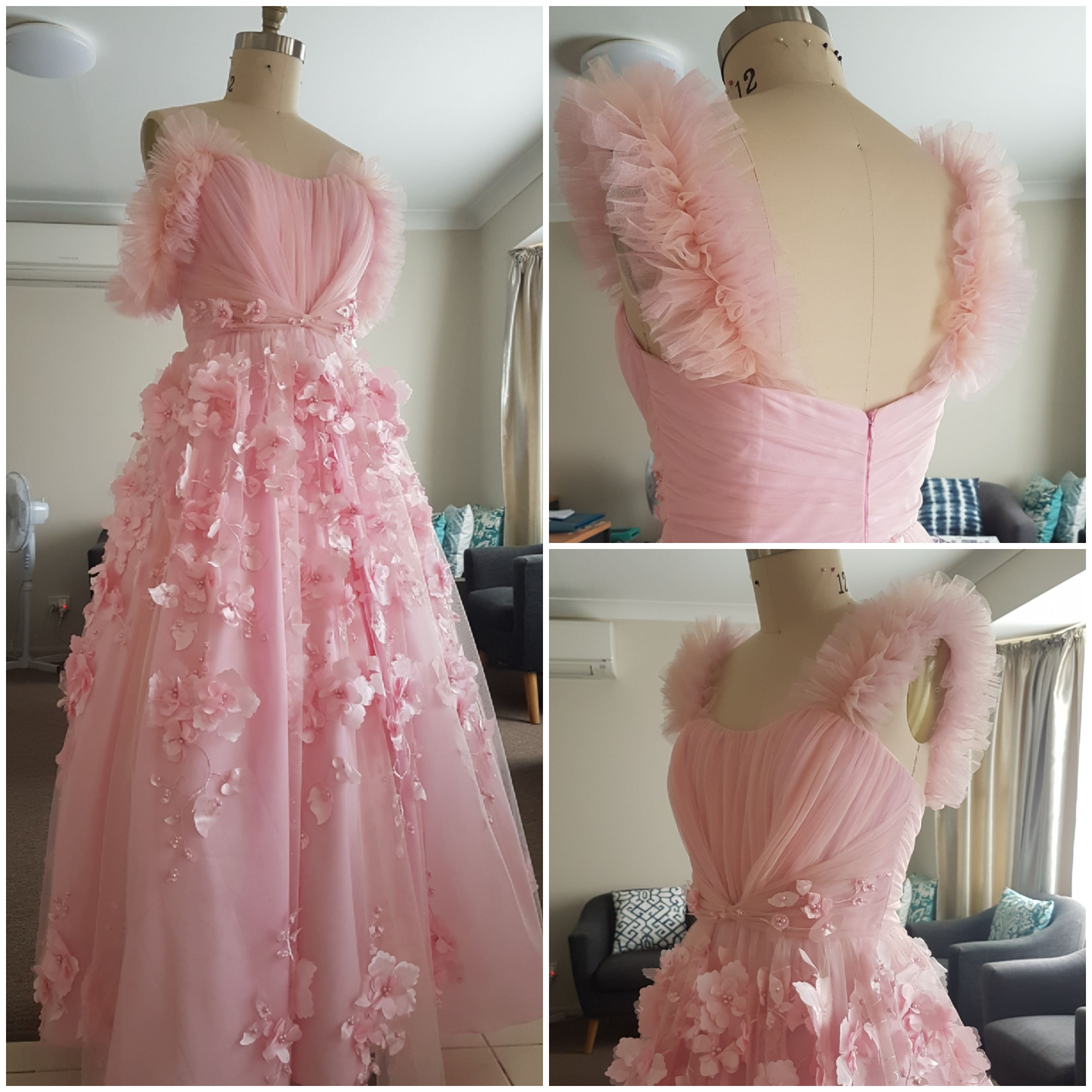 Princess Pink Bloom Floral Dress Size ...
