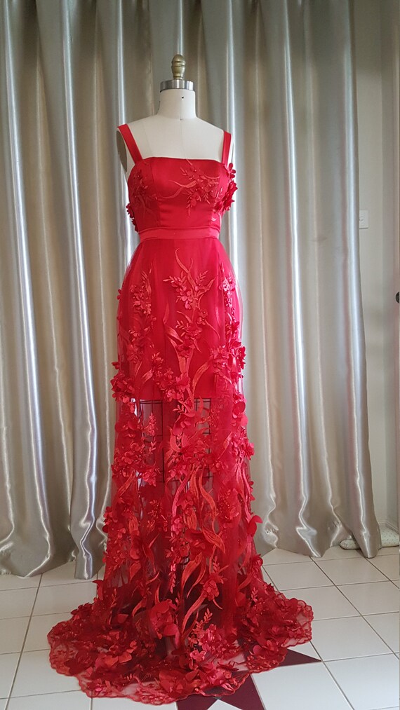 Express red lace dress hot sale