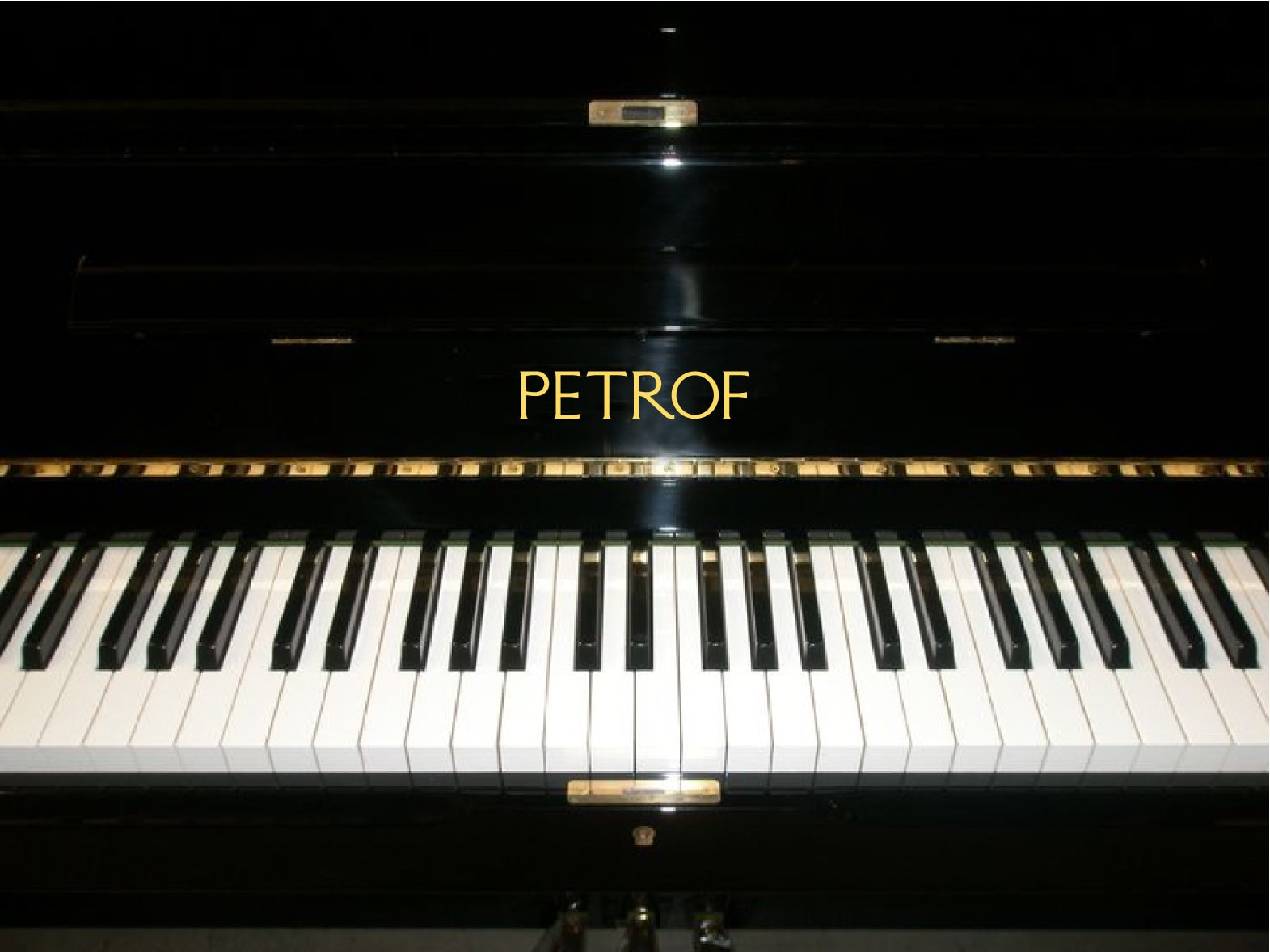 Petrof Metallic Gold Piano Brand Name Fallboard Key Cover Etsy