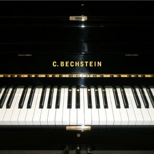 Bechstein Metallic Gold Piano Brand Name Fallboard Key Cover Brand Vinyl Transfer Decal Sticker