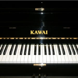 Kawai Metallic Gold Piano Brand Name Fallboard Key Cover Brand Vinyl Transfer Decal Sticker