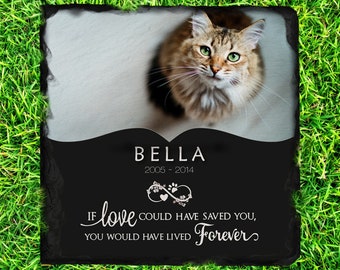 SUNNYPARK Cat Pet Memorial Stone Gifts Solar Decor Garden Stones Light Pet Lost Sympathy Gift