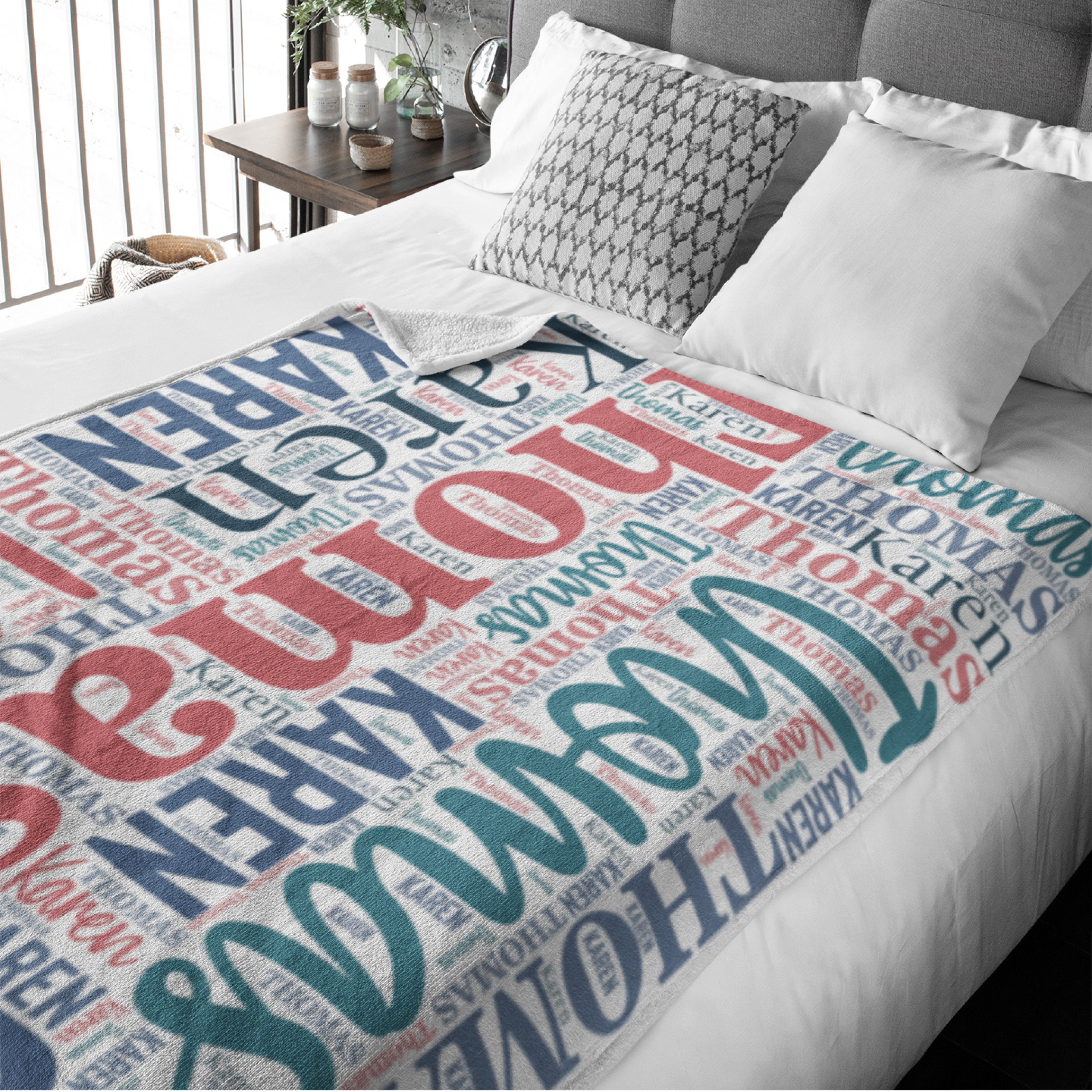 Personalized Blanket for Kids, Baby - 30 x 40 - 10 Colors & 3 Size Options - Custom Fleece Nursery Blanket for Newborn, Kids, Swaddle