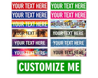 Custom Street Sign - 2 Sizes, Parking Signs | Personalized Gifts for Men, Outdoor Aluminum Metal Sign, Road Signs, Personalized Street Sign