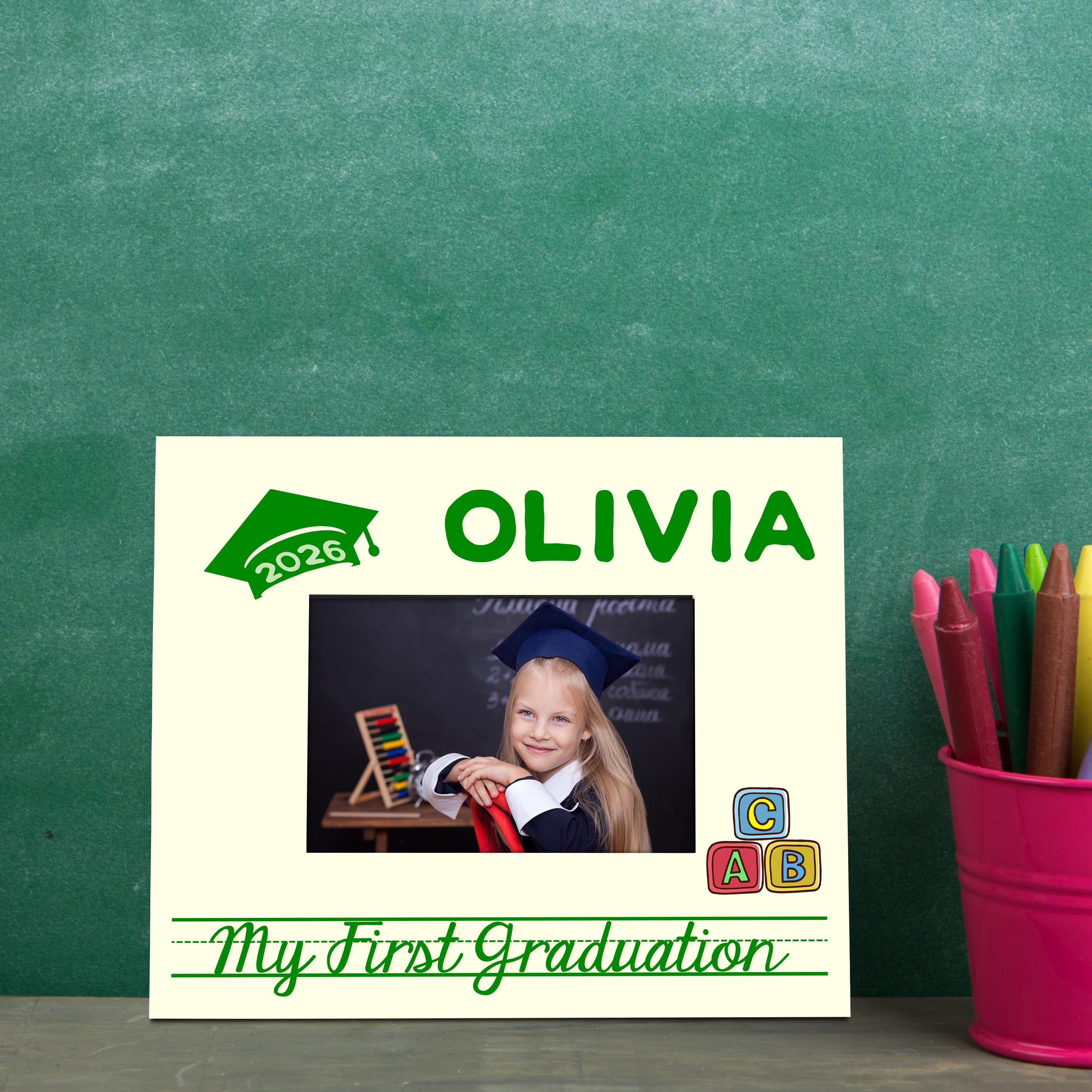 My First Graduation Picture Frames - 9 Designs, 4x6 5x7 Horizontal ...