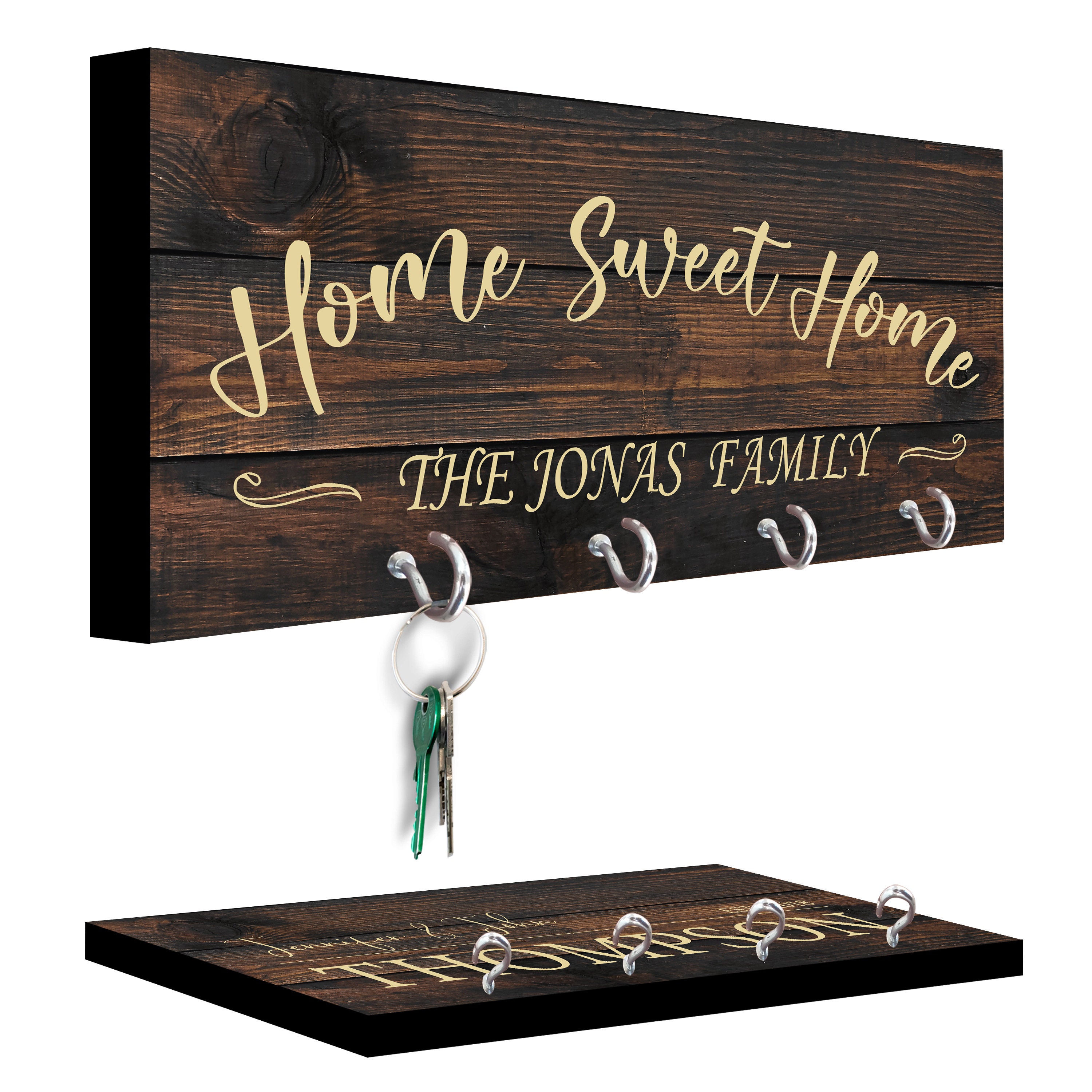 Personalized Key Holder for Wall Custom Key Hanger with Etsy