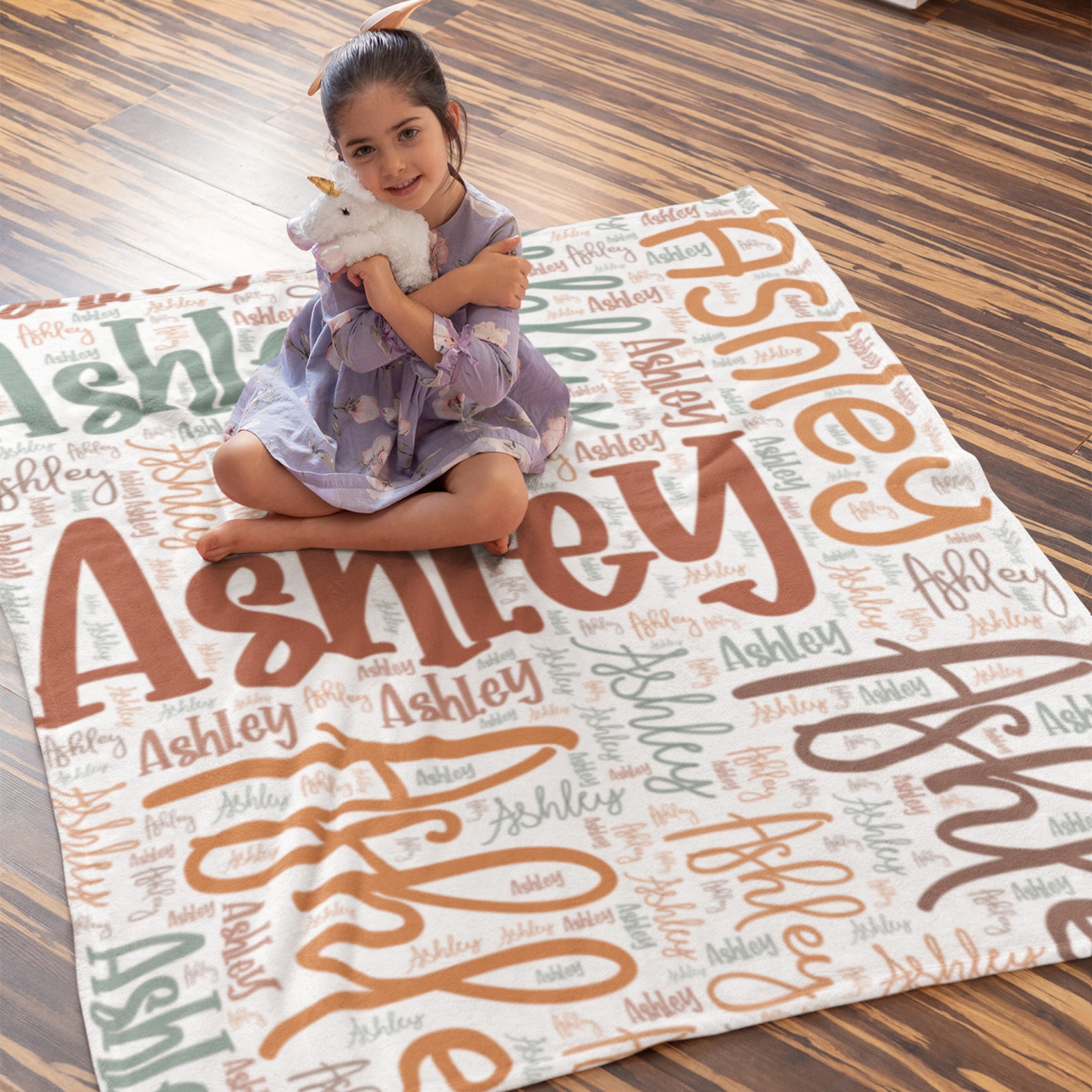 Personalized Blanket for Kids, Baby 30 X 40 10 Colors & 3 Size Options