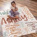 Personalized Blanket for Kids, Baby - 30 x 40 - 10 Colors & 2 Size Options - Custom Fleece Nursery Blanket for Newborn, Kids, Swaddle 