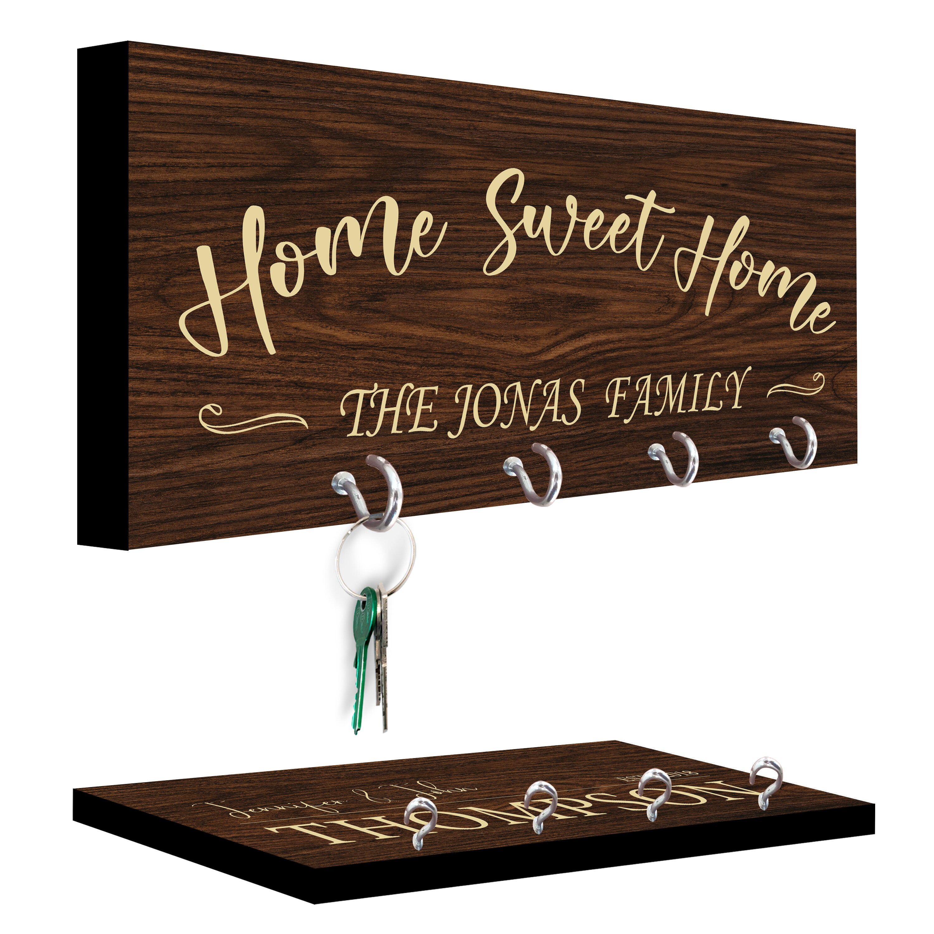 Personalized Key Holder for Wall Custom Key Hanger with Etsy