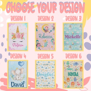 Personalized Baby Blanket with Name Customized Swadding Blanket for Toddlers 6 Designs & 2 Sizes Super Soft Blankets for Newborns image 3