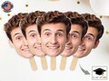 Custom Face on a Stick, Funny Bachelorette Decorations, Big Head Cutouts, Wedding Heads, Bridal Shower Party Face Props, Graduation Face