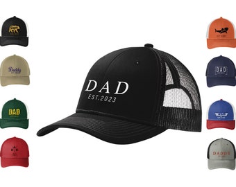 Fathers Day Gifts from Daughter - Personalized Gifts for Dad Trucker Hat w/ Title - Birthday Gifts for Dad, Husband Gifts from Wife