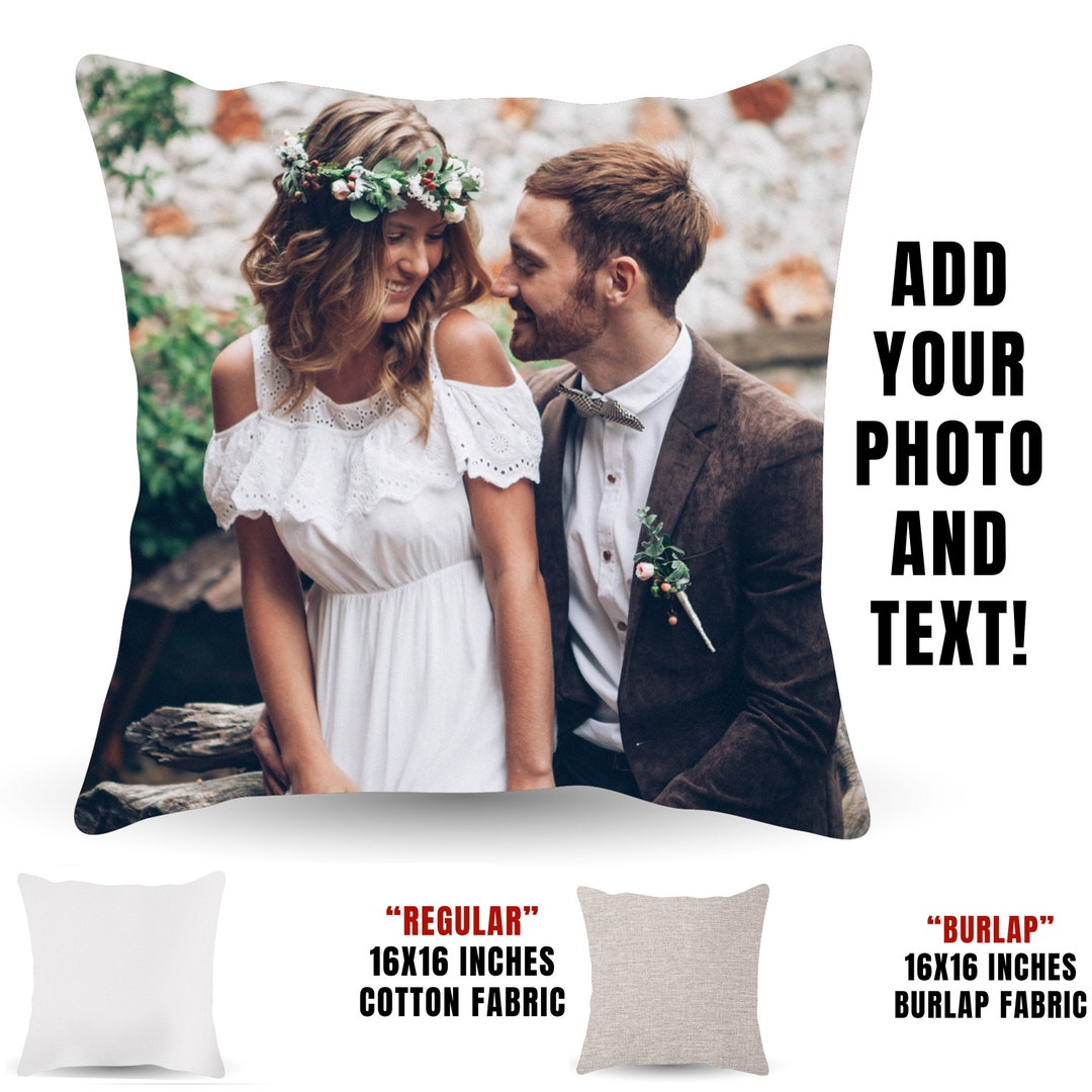 Custom Pillowcase With Picture 16x16 Personalized Pillow