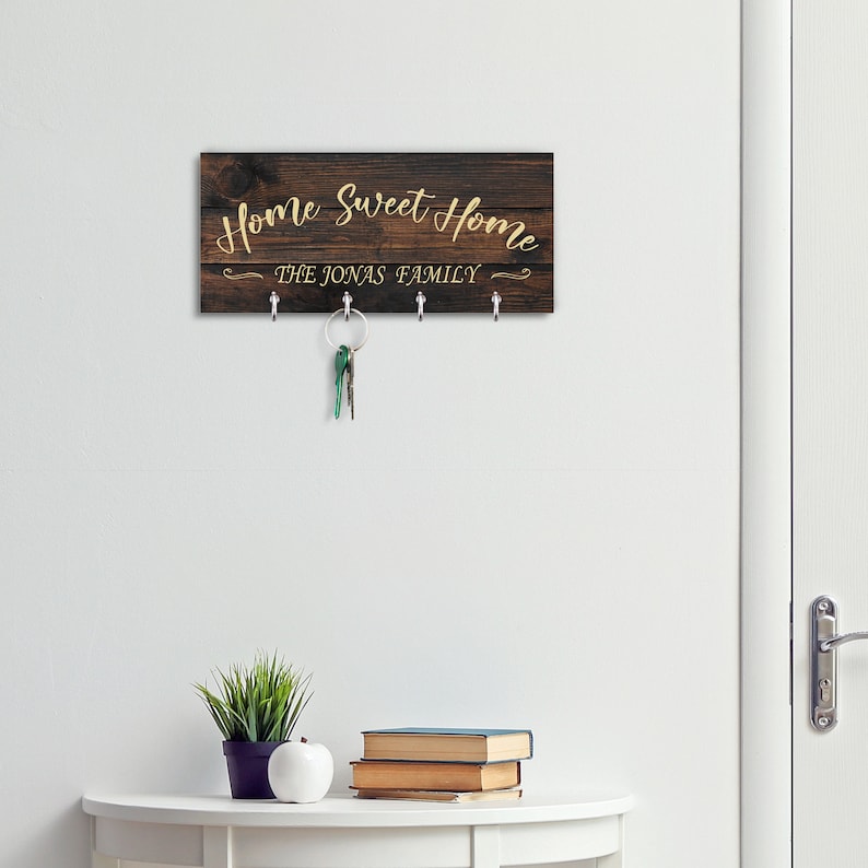 Personalized Key Holder for Wall Custom Key Hanger with Etsy