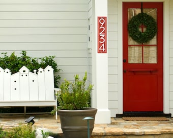 Personalized House Numbers, Address Sign, Vertical Outside Sign, Custom Address Plaque, House Numbers Outside, Numeros para Casa Exterior