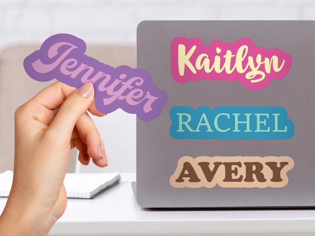 Custom Name Stickers for Water Bottles - Personalized Waterproof Vinyl ...