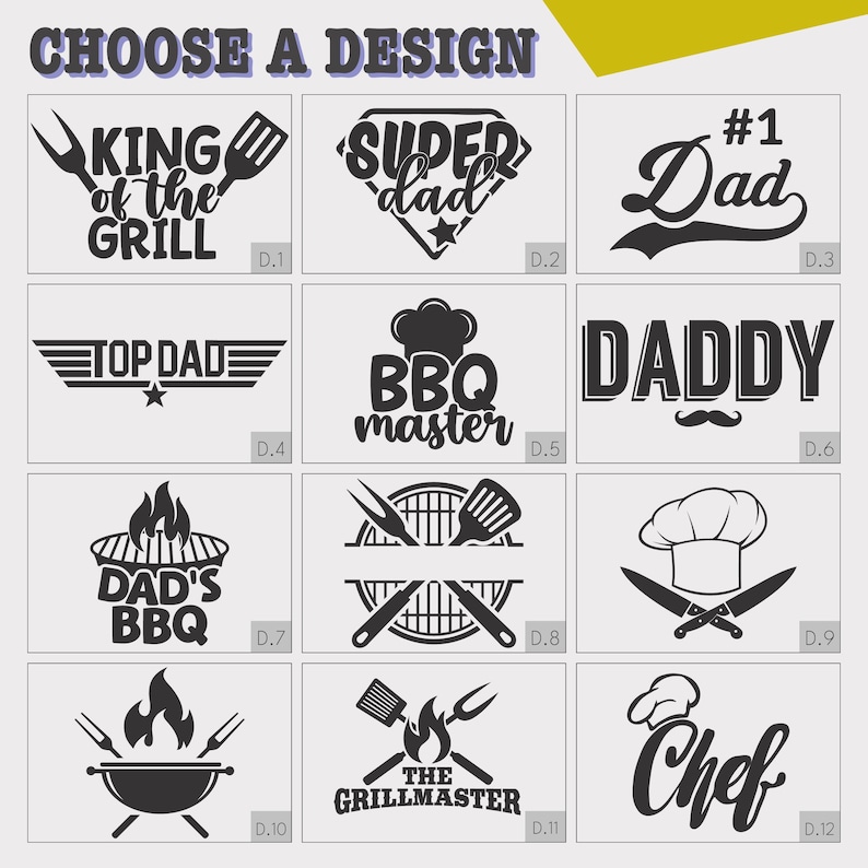 Custom Embroidered Apron for Men, Dad Apron for Fathers Day - Birthday Gifts for Dad, Grilling Gifts for Men, Personalized Gifts for Him image 2