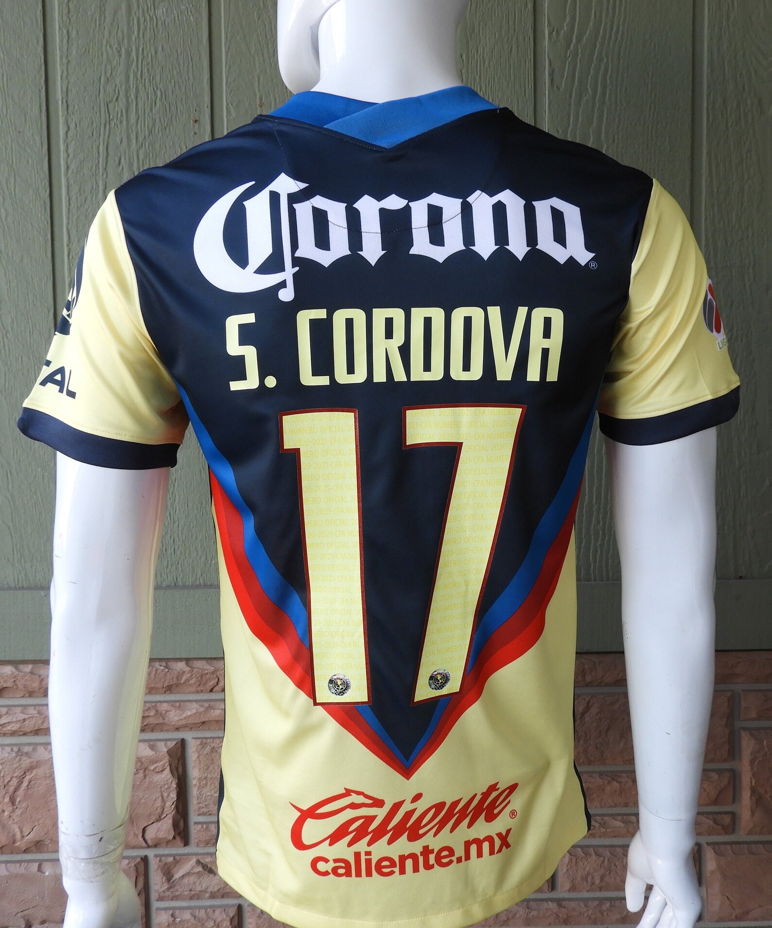 Liga MX Club America Local 17 CORDOVA / Home jersey 2021 con Etsy