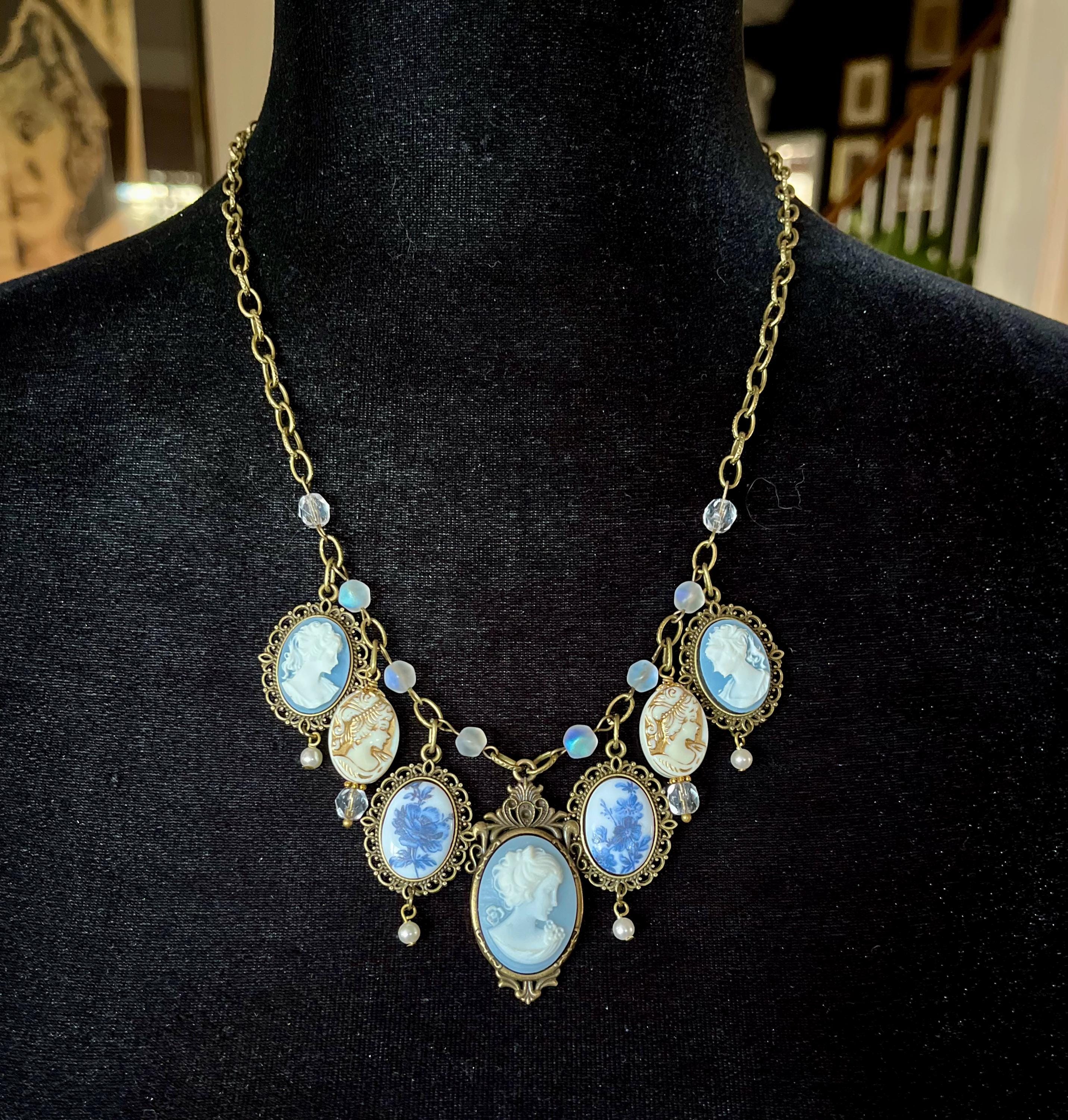 Wedgwood Necklace - Etsy
