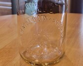 Dairying Oriental Dairy Products Company Minneapolis, MN Liberty Glass Co Circa 1920 One Pint Wide Mouth Embossed Cottage Cheese Jar