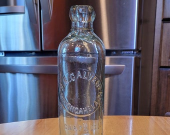 Antique Aqua glass bottle SR Antique Aqua glass bottle SR