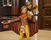 Vintage Tiny Tim Christmas Figurine Norman Rockwell 39 s 1934 Cover Painting From The Gift World Of Gorham 1974 Bisque Porcelain Décor