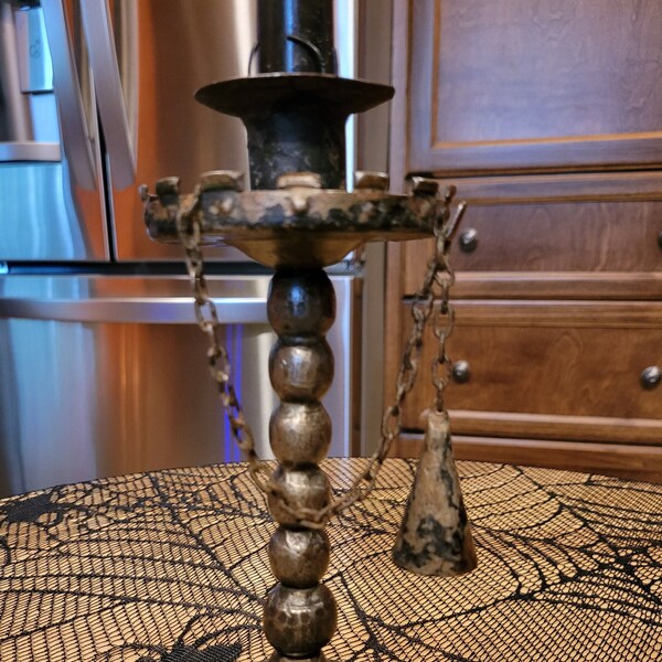 Living Ideas Hand Forged Hammered Candle Snuffer Wrought Iron Handmade