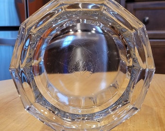 yututin77　希少アンティークガラスHeisey glass Antique/ A. H. Heisey & Company Flat Panel Clear Glass