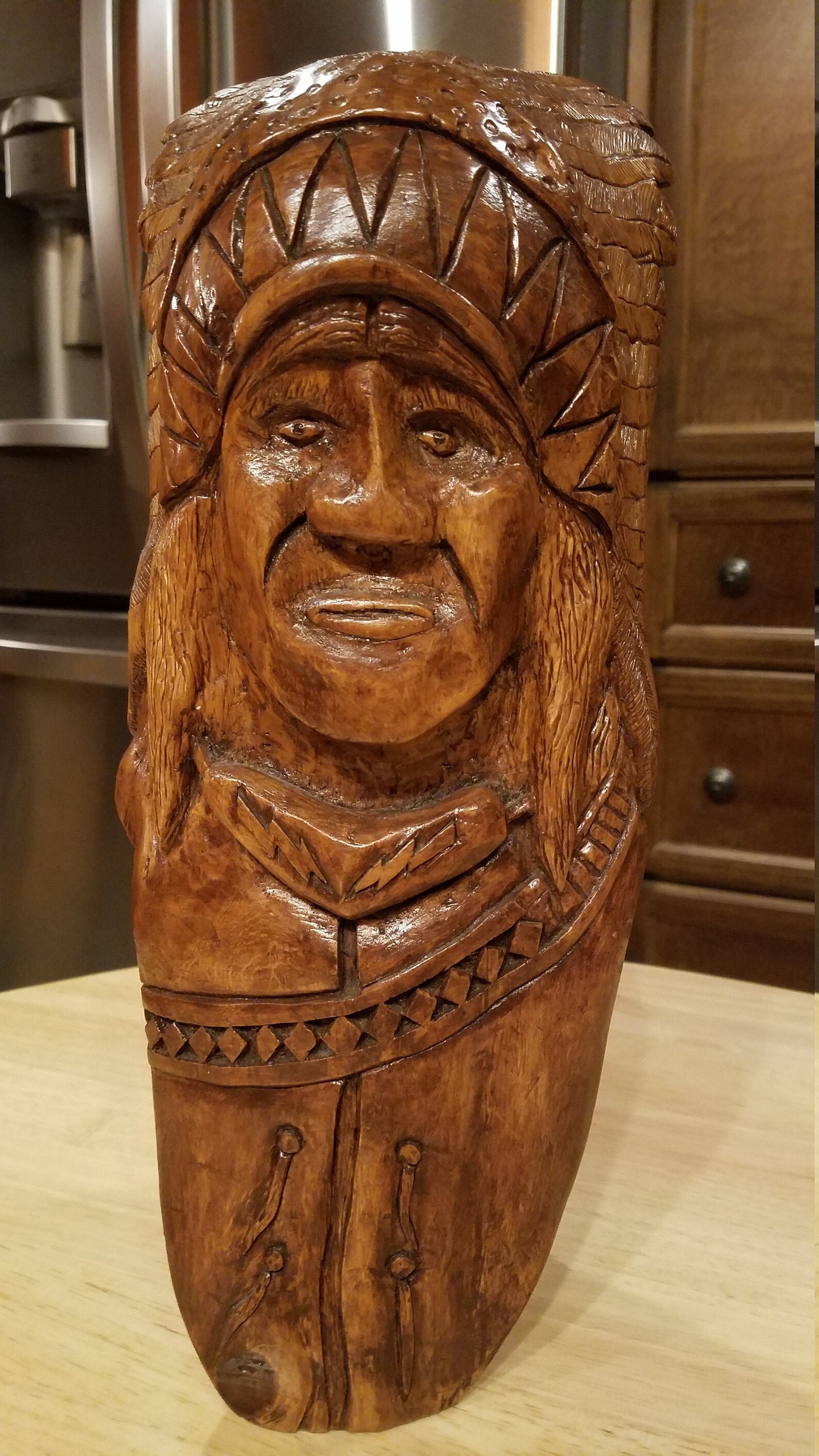 Native American Folk Art Wood Carving/ Appalachia Region/ Etsy