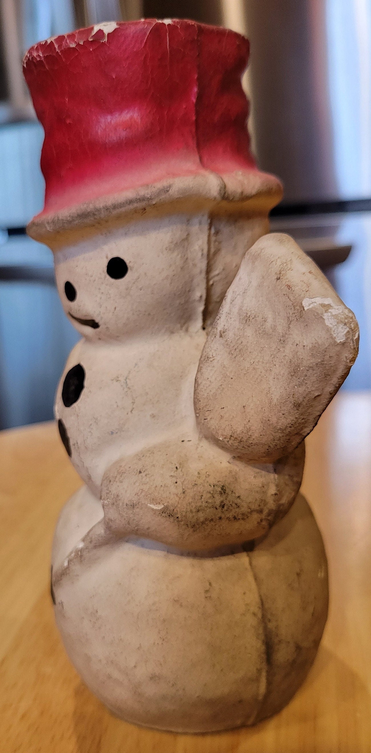 Antique/ German Papier Mache Snowman Candy Container/ Paper Etsy